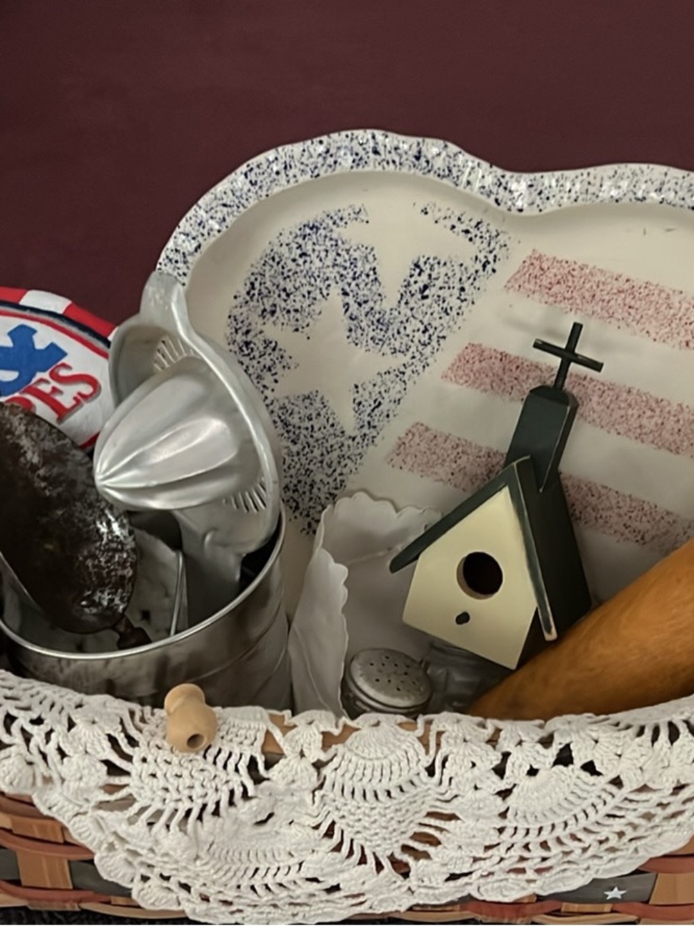 Mostly vintage Americana vignette